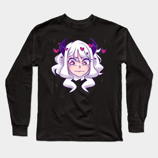 Modeus - Helltaker Long Sleeve T-Shirt by UnluckyAlpaca